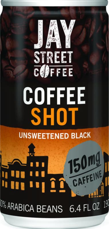 01081 6 4 oz Black Unsweetened Jay Street Coffee