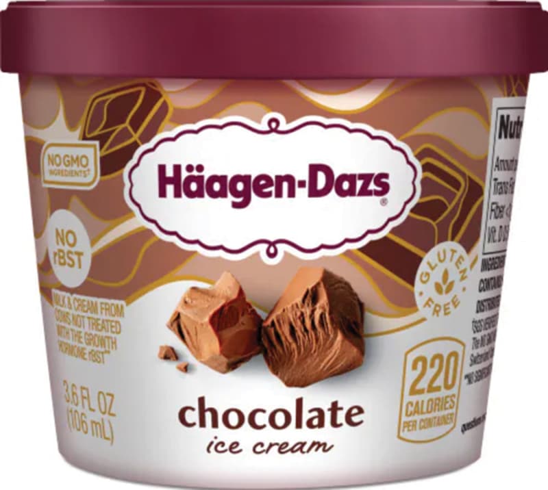 08201 3 6 oz Chocolate Cup Haagen Dazs