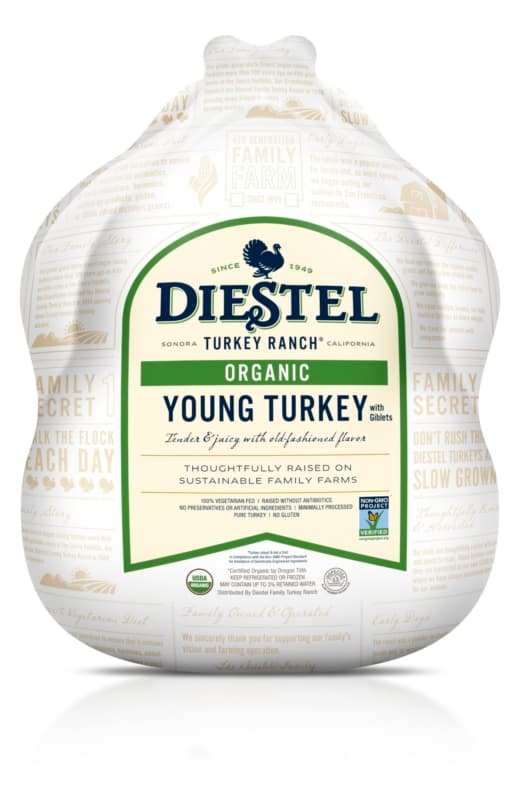 Diestel Organic Turkey White Background