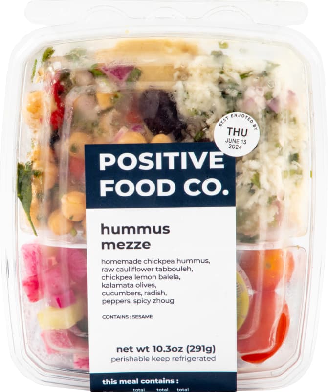 Hummus Mezze Positive Food Co