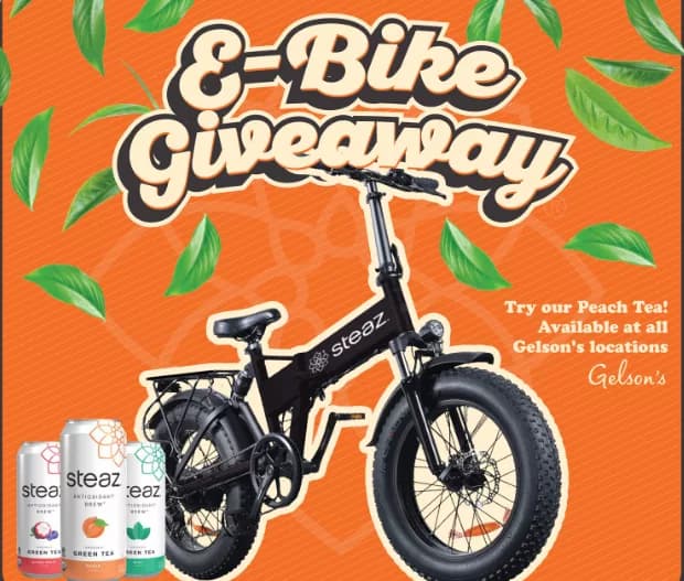 steaz tea bike giveaway