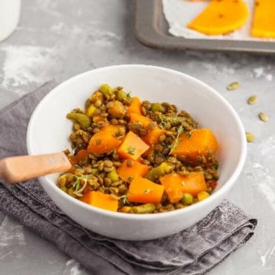 Stress Busting Curried Lentils with Sweet Potato Gelson's